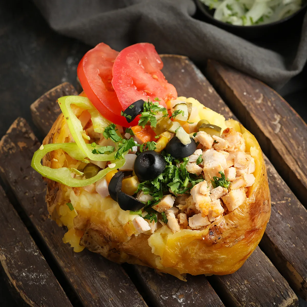 Chicken Stuffed potato