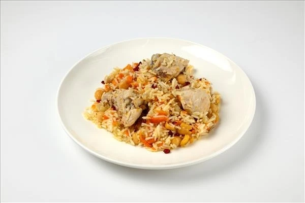 ուզբեկական փլավ հավի մսով 